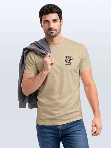 Neverless Shirt 'Jaguar' in Beige