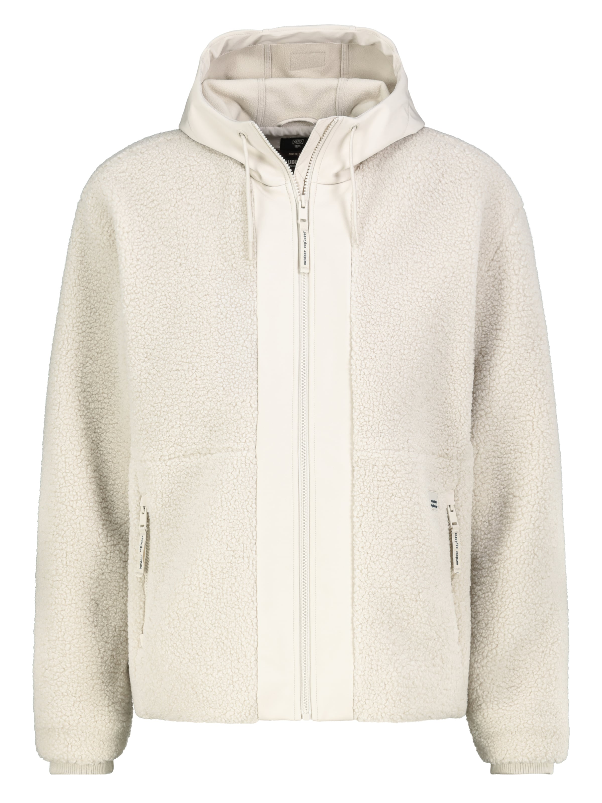 Sublevel Fleece jas in S in de kleur Beige, Productweergave