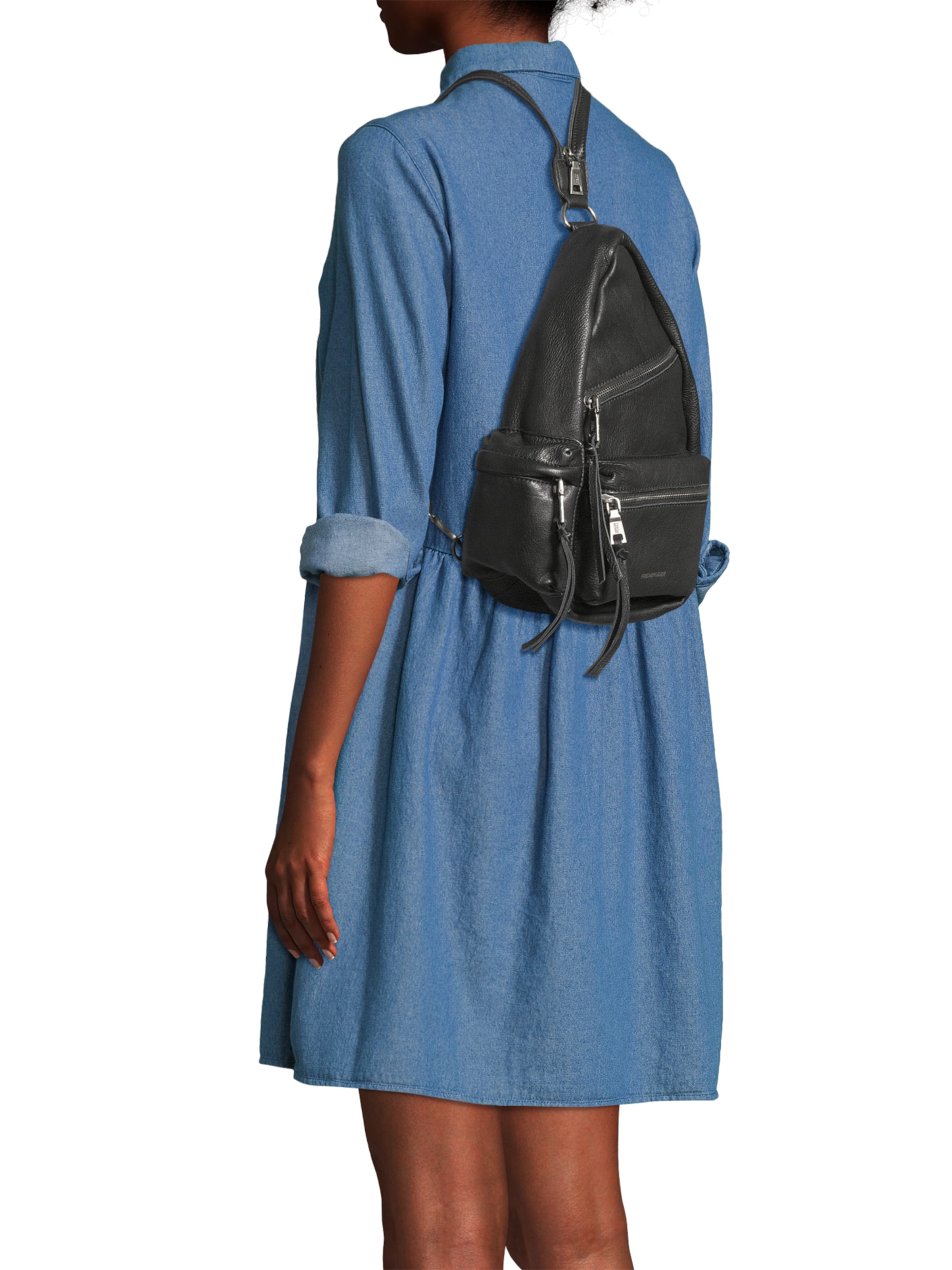 FREDsBRUDER Batoh 'My Old Friend' - Čierna: predná strana