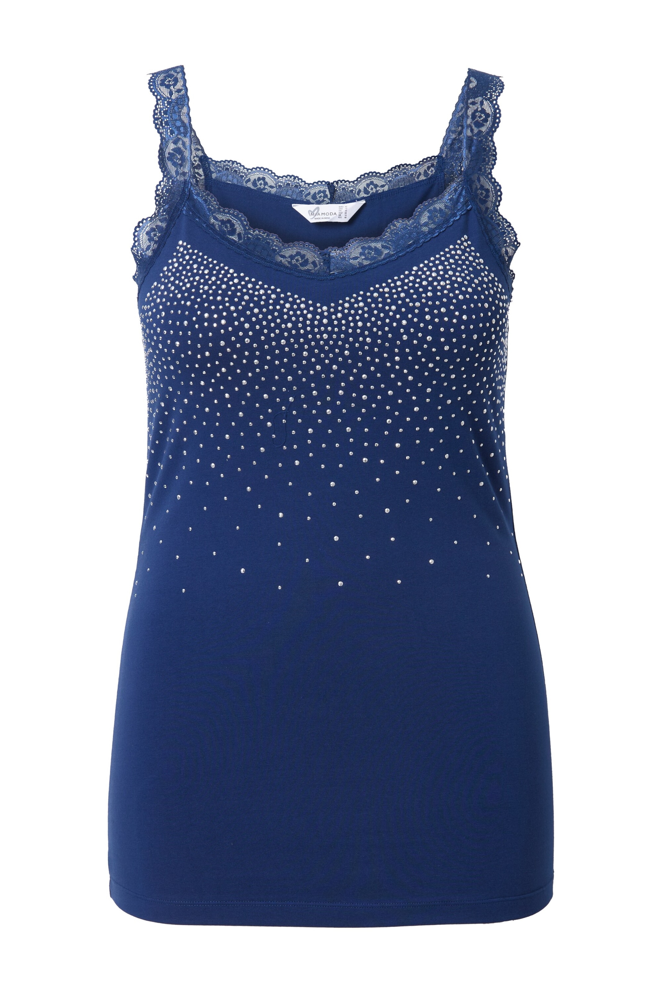 MIAMODA Top in Blue: front