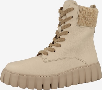 Bottines à lacets '76.786' GABOR en beige : devant