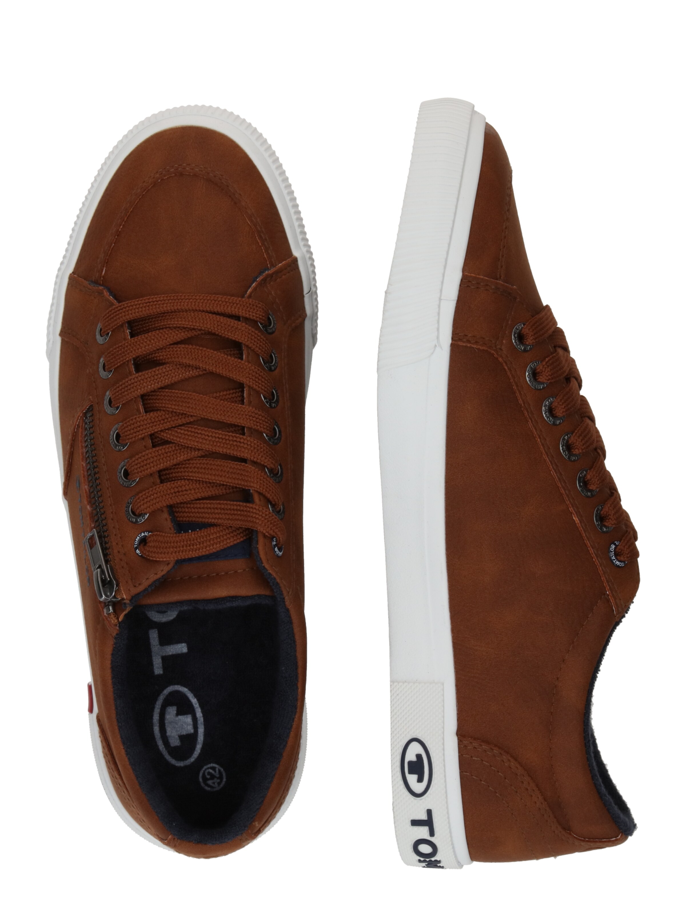 TOM TAILOR Trampki niskie w kolorze brązowy