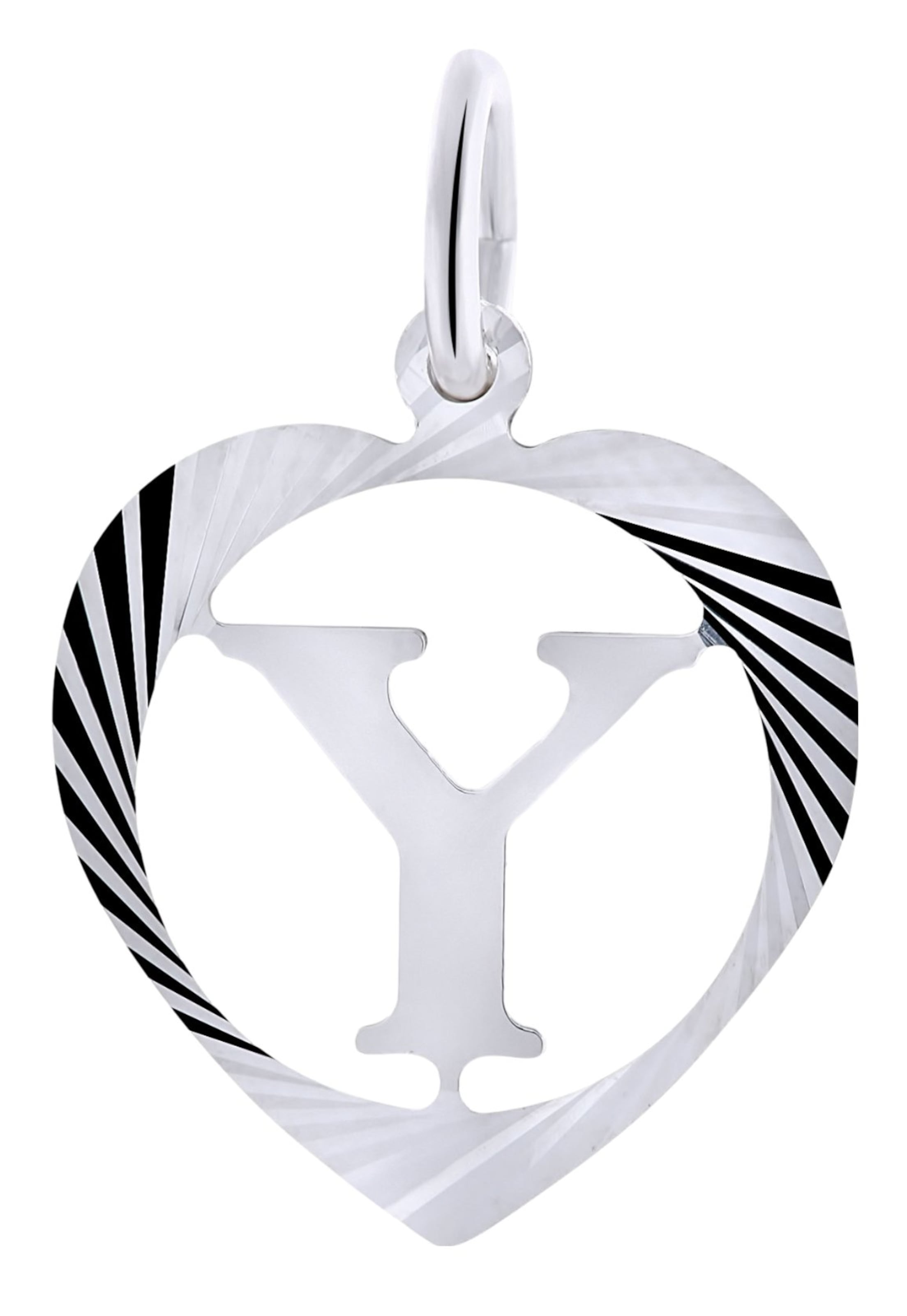 Lucardi Pendant in Silver: front