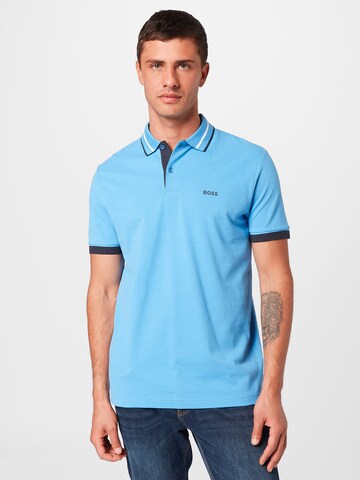 BOSS Green - Camiseta 'Peos' en azul: frente