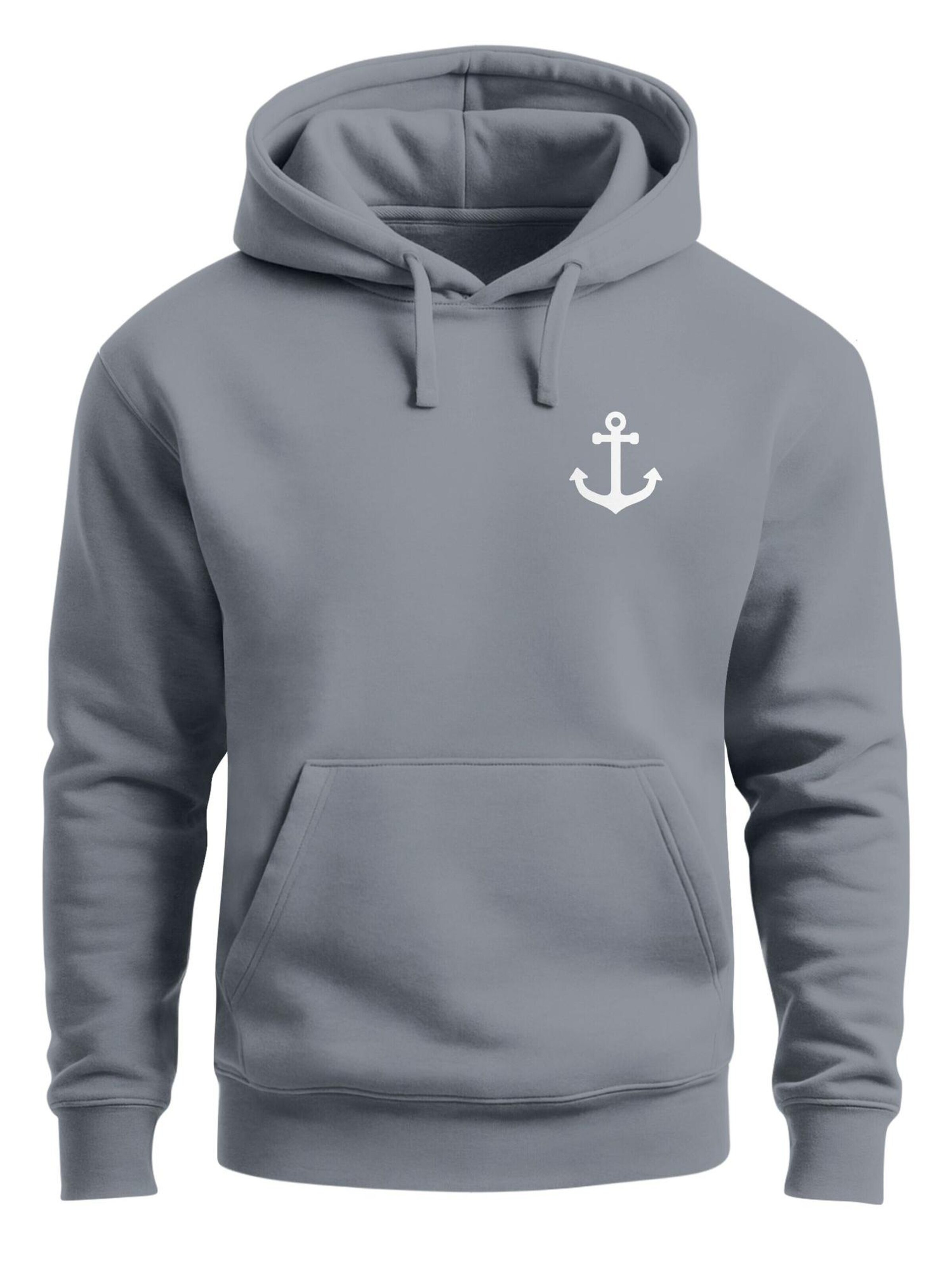 Neverless Sweatshirt 'Anker' in Grey: front