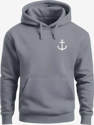 Neverless Sweatshirt 'Anker' in Grau: Vorderseite