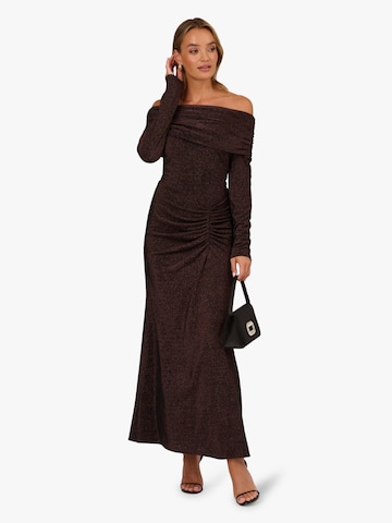 Adrianna Papell Knitted dress in Brown