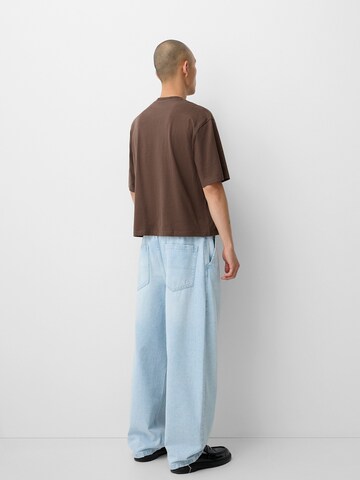 Bershka T-shirt i brun