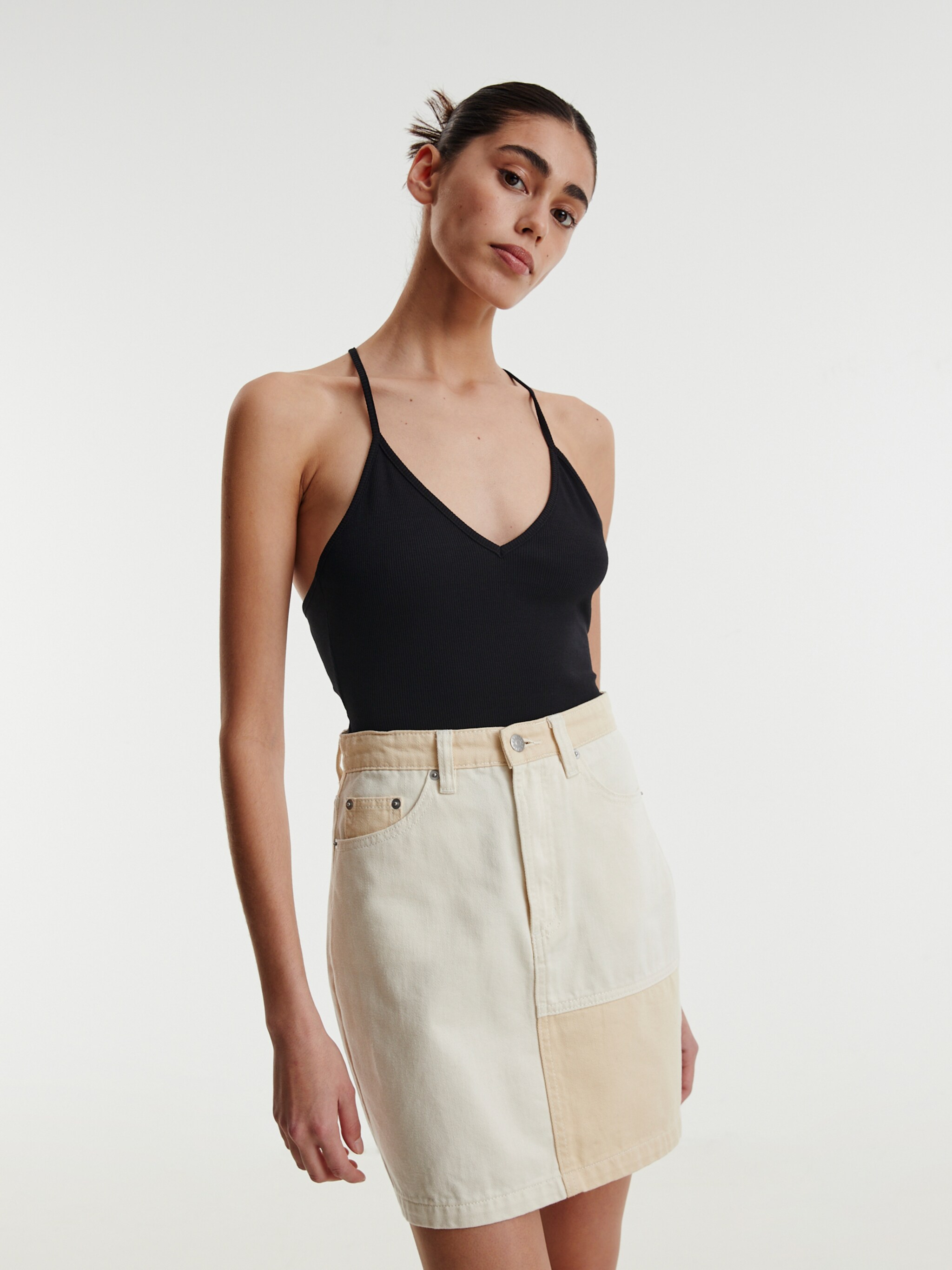 EDITED Producten Shirt body 'Luca' Zwart