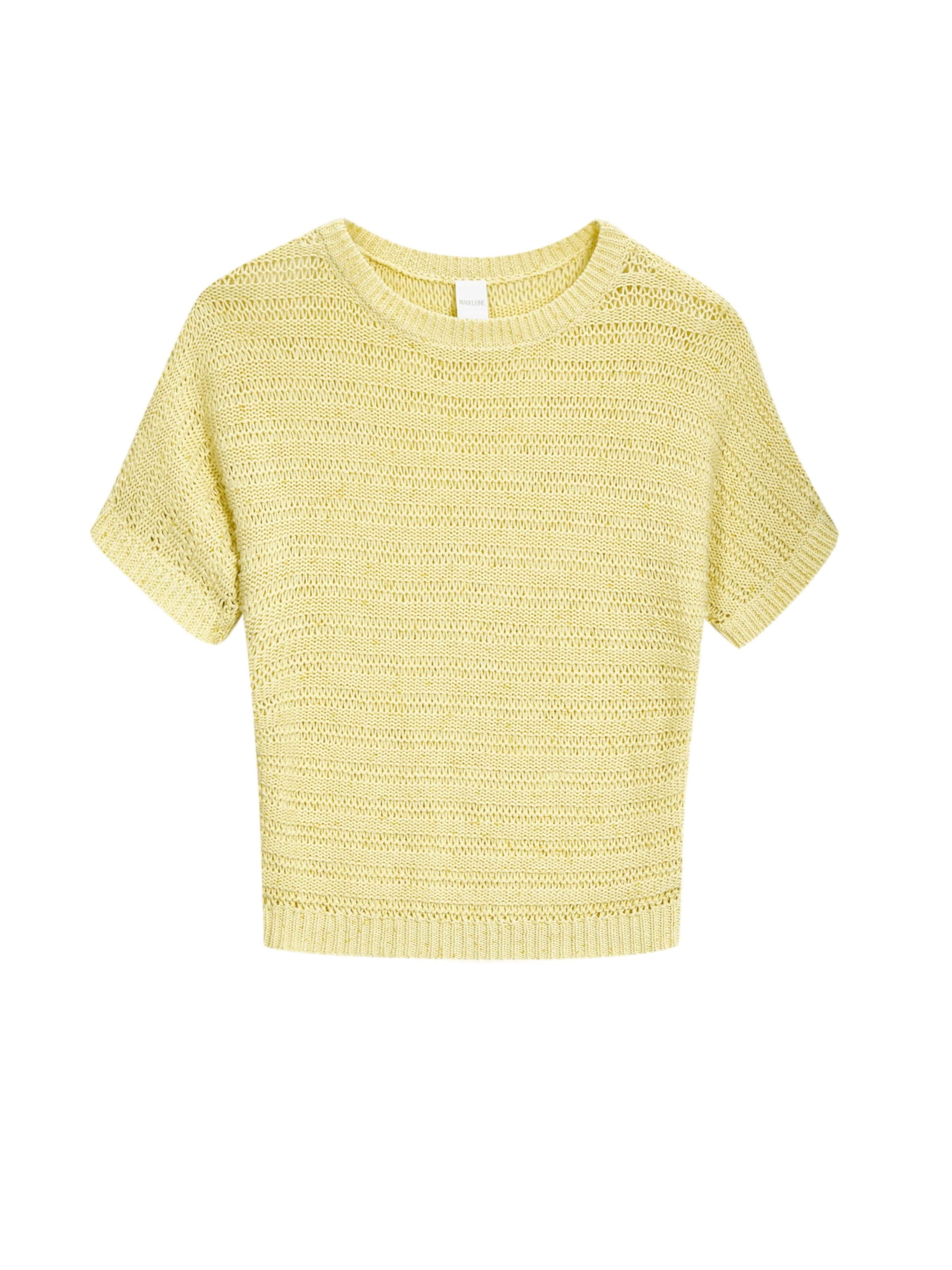 Pull-over MADELEINE en jaune : devant