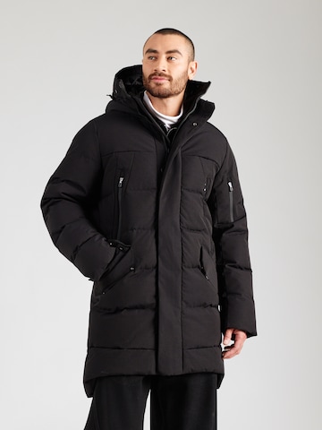 Krakatau Płaszcz zimowy 'STROFO' w kolorze czarny: przód