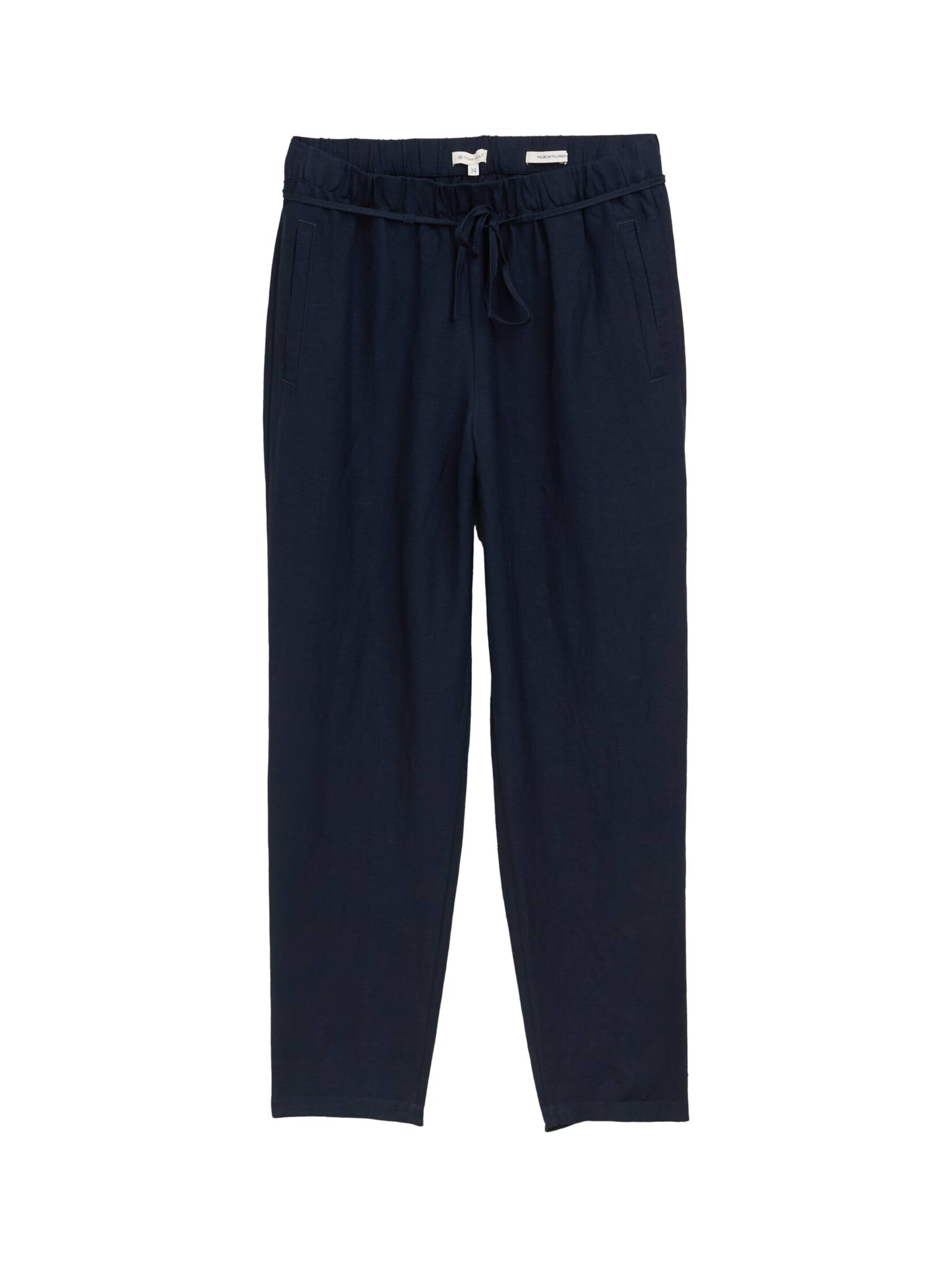 Loosefit Pantalon TOM TAILOR en bleu : devant