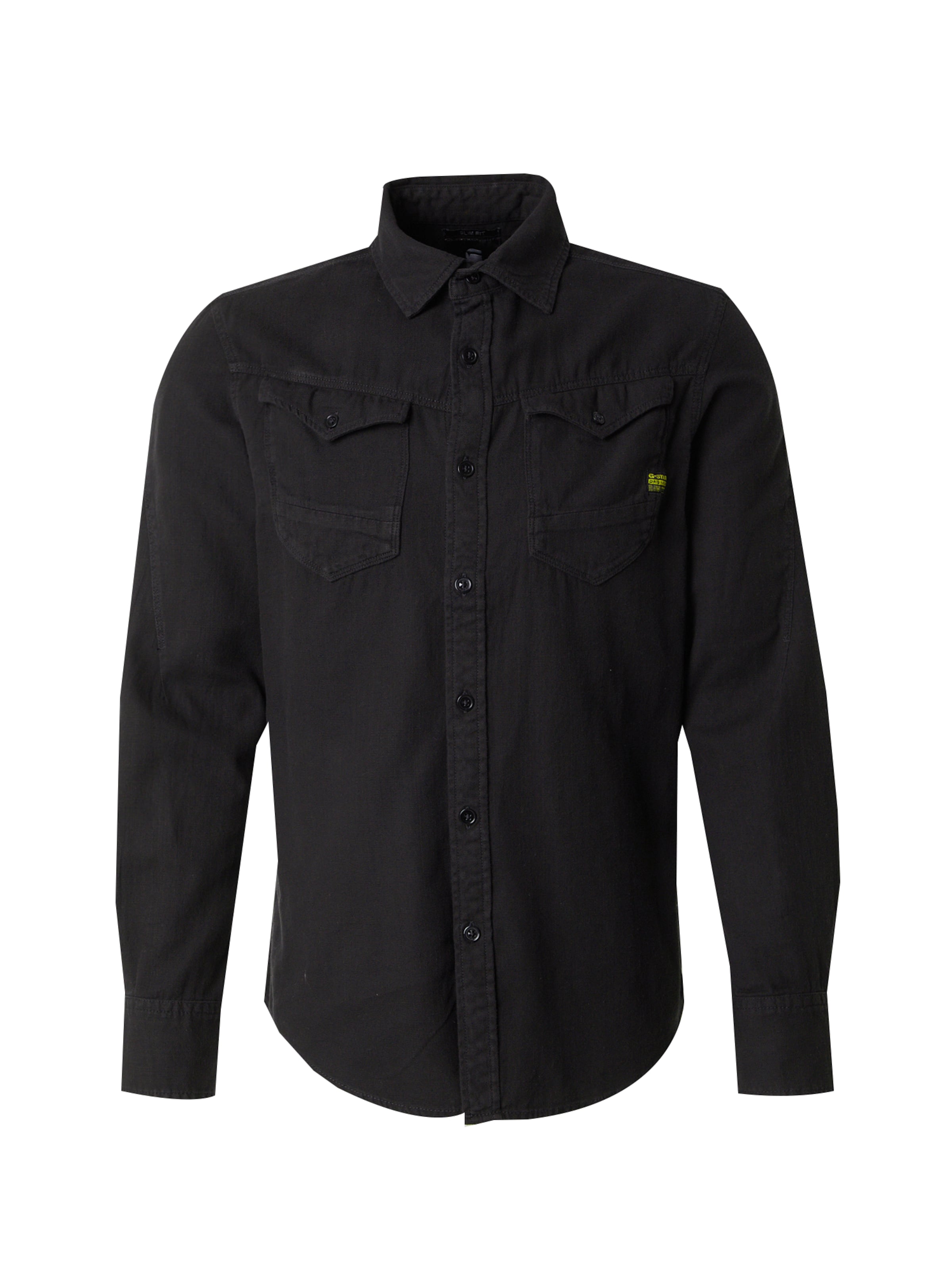 G-STAR Рубашка в Черный: спереди