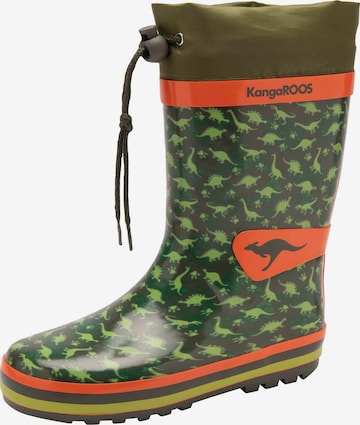KangaROOS Kumisaappaat värissä vihreä: etupuoli