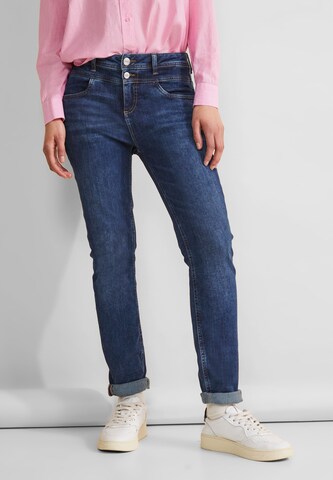 Coupe slim Jean STREET ONE en bleu : devant