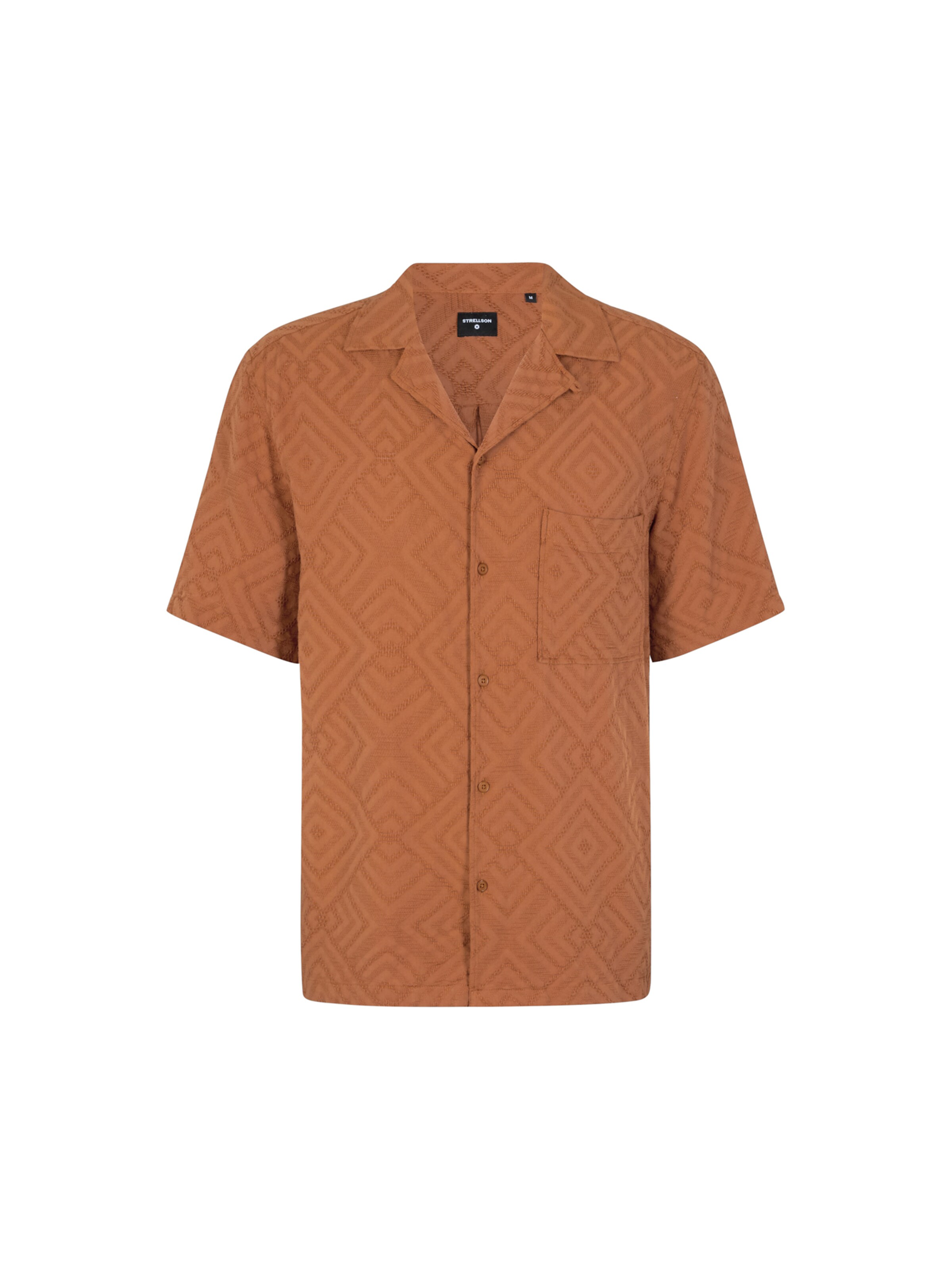 STRELLSON Regular fit Button Up Shirt 'Cisco ' in Brown: front