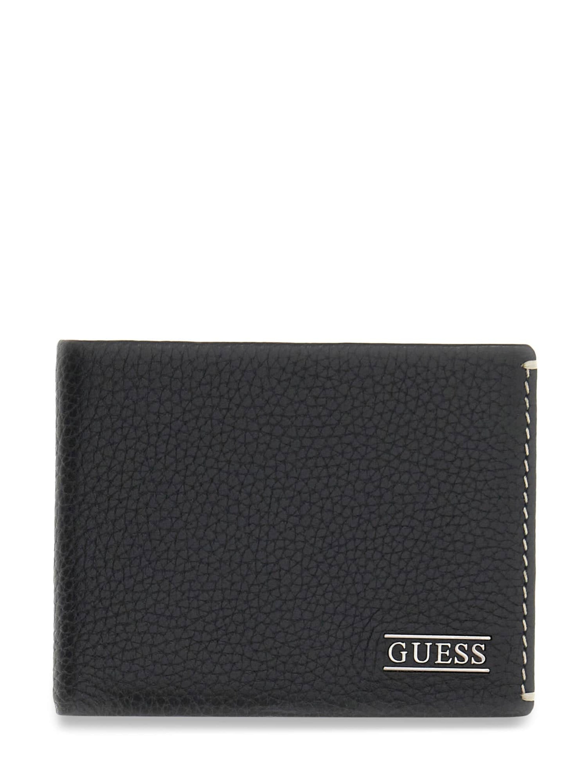 GUESS Wallet 'Boston' in Black: front