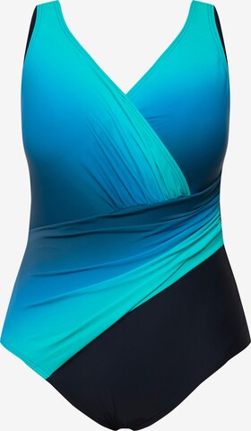 Ulla Popken Swimsuit in Blue: front