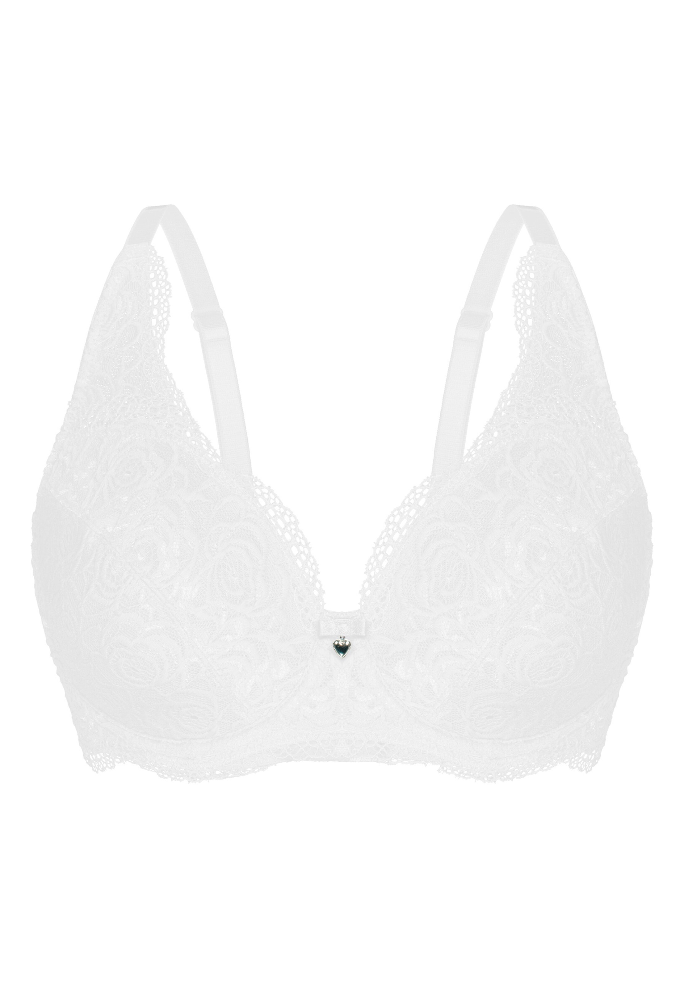 sassa BH 'BEAUTIFUL ROSE' in Weiß: Vorderseite