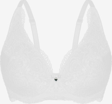 Soutien-gorge 'BEAUTIFUL ROSE' sassa en blanc : devant