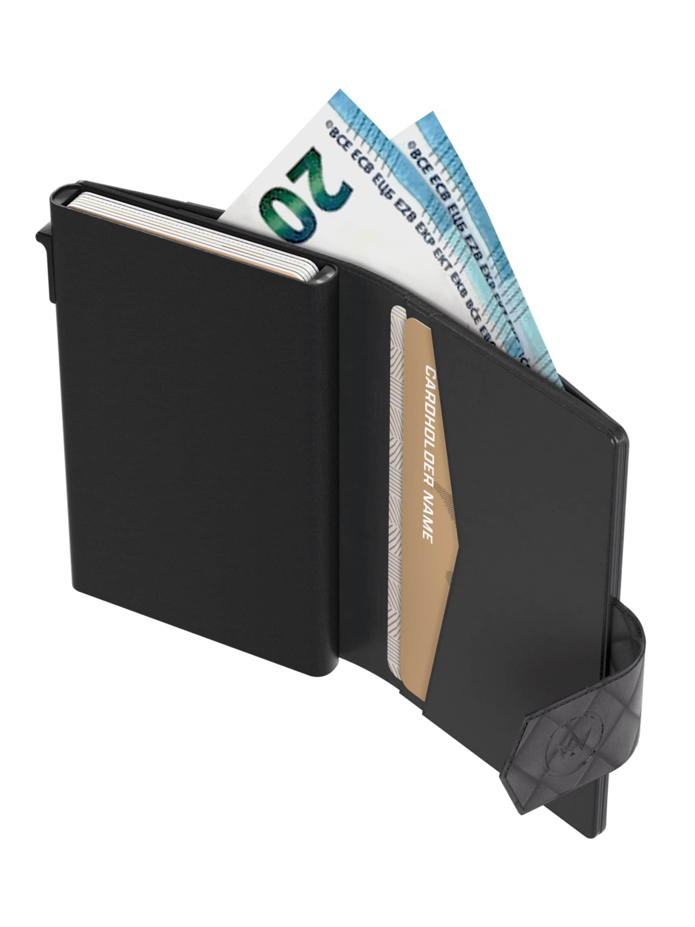 Prowallet Wallet 'Pasjeshouder Plus Woven' in Black