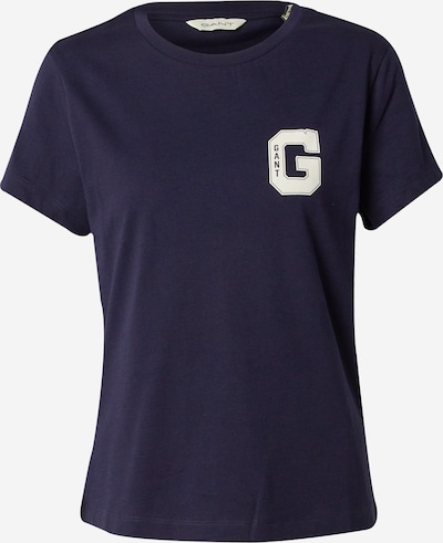 GANT T-shirt en bleu marine / blanc, Vue avec produit
