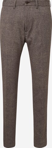 s.Oliver Slim fit Pleated Pants in Brown: front