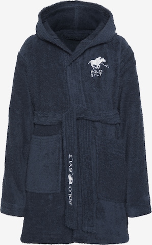 Polo Sylt Bathrobe in Blue: front