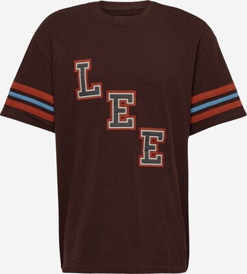 Lee Shirt in Bruin: voorkant