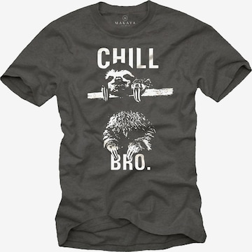 MAKAYA Shirt in Grey: front
