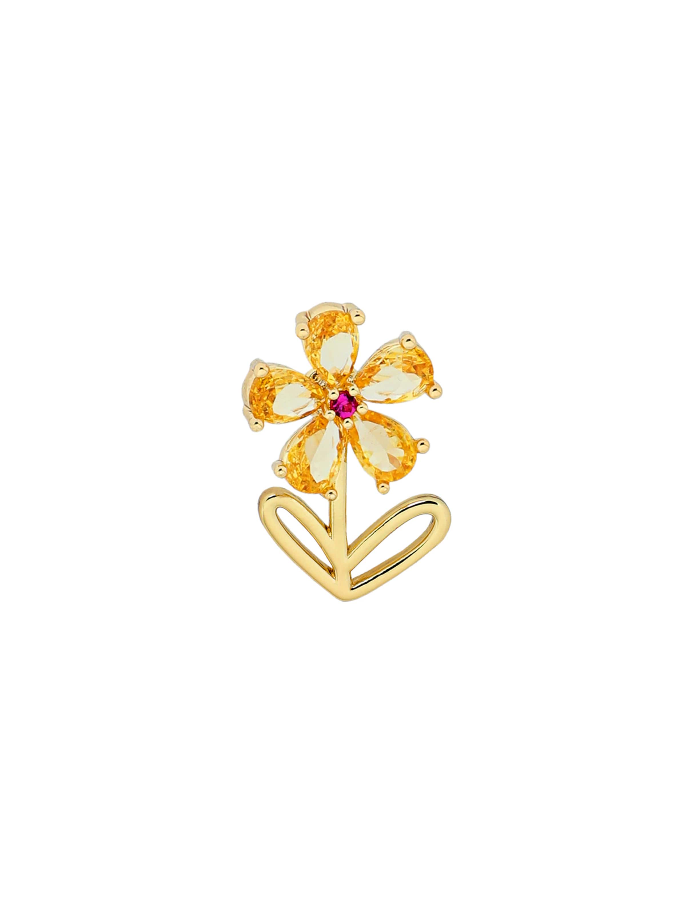 TATUUM Brosche 'Kiwo' in Gold: Vorderseite
