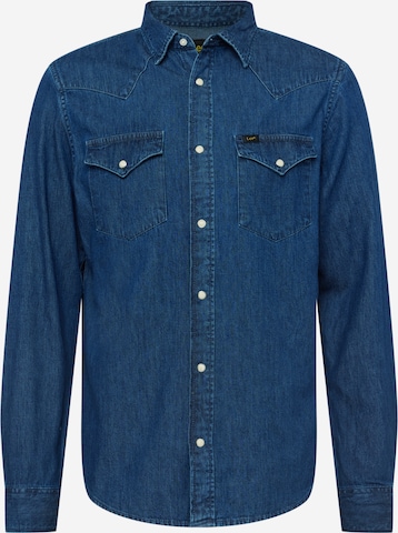 Lee Regular Fit Hemd 'Western' in Blau: predná strana