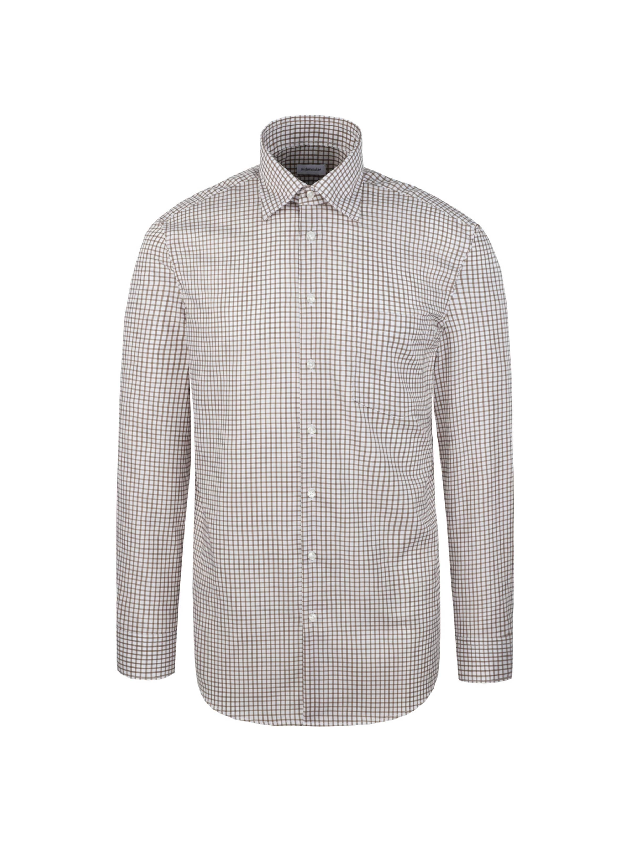 SEIDENSTICKER Business Hemd in Braun: Vorderseite