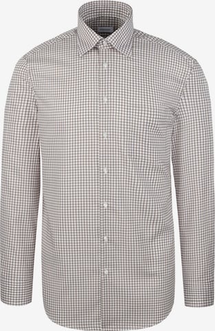 SEIDENSTICKER Regular fit Zakelijk overhemd in Bruin: voorkant