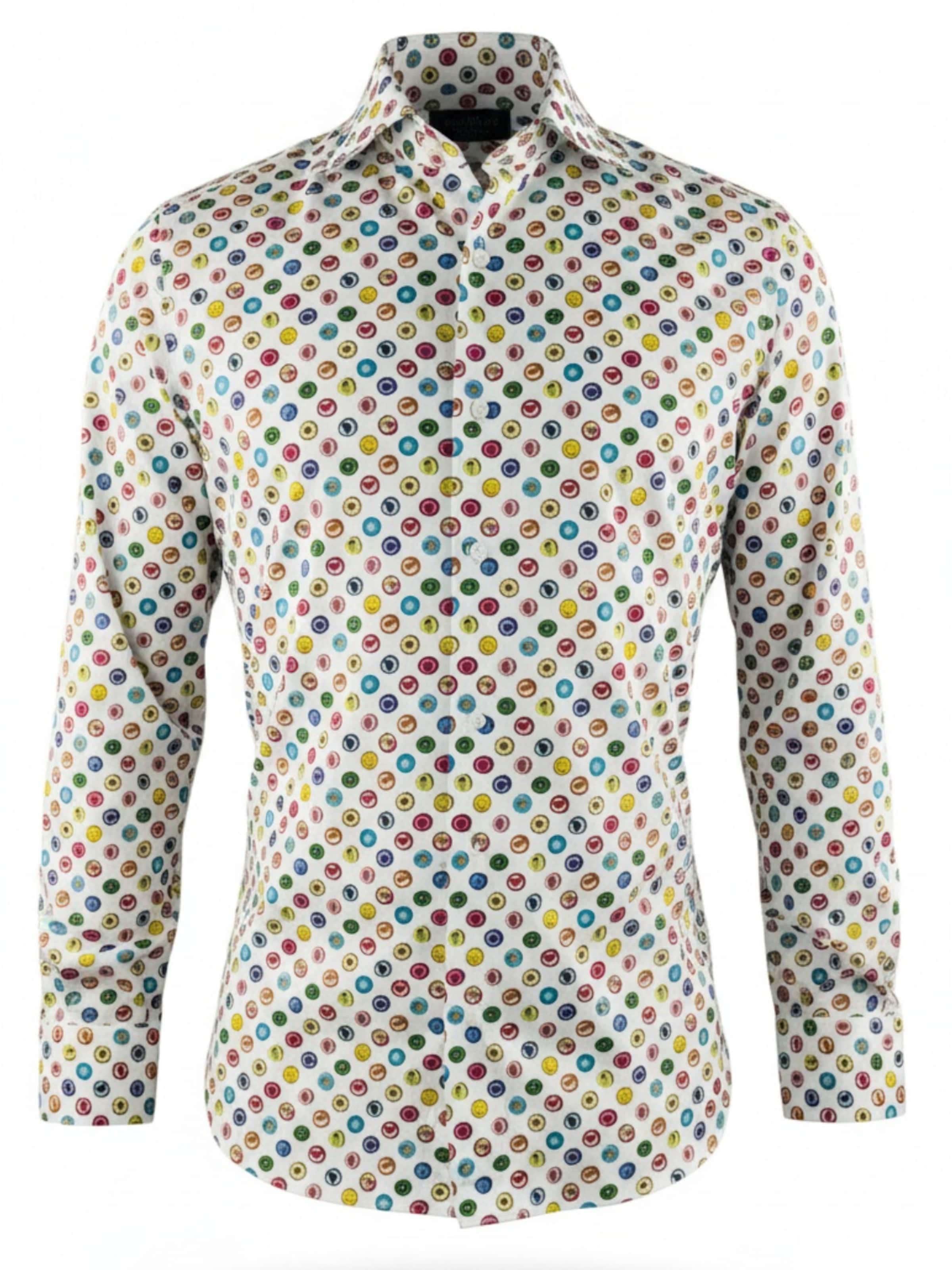 HENRIK Slim fit Button Up Shirt in Mixed colors: front