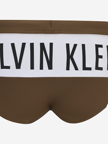 Calvin Klein Swimwear Kratke kopalne hlače | rjava barva