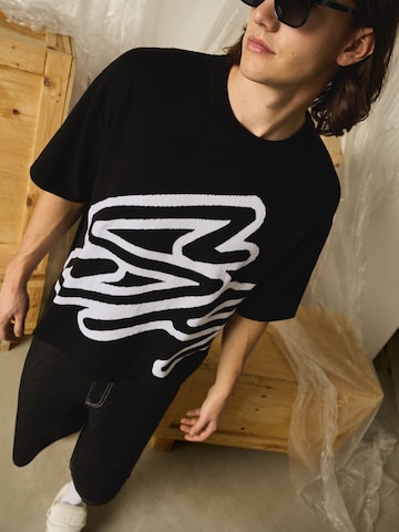 Bershka Bluser & t-shirts i sort