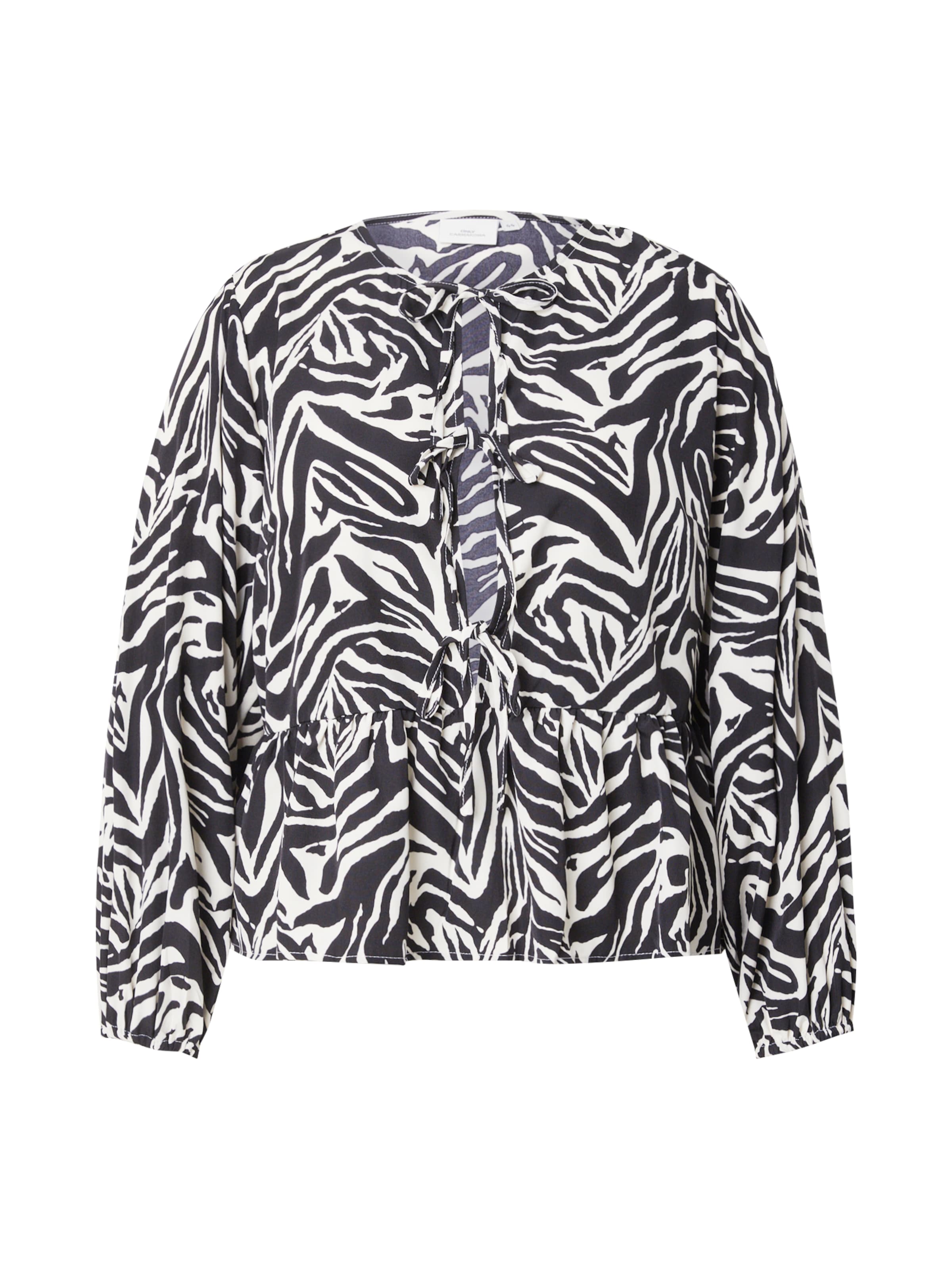 Camicia da donna 'CARGRAPHIE' di ONLY Carmakoma in nero: frontale