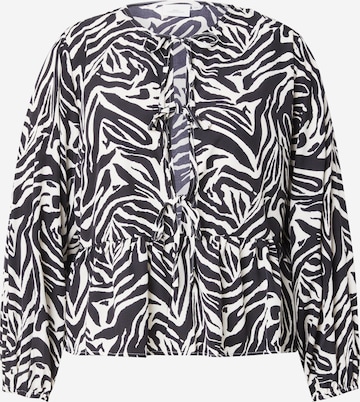 ONLY Carmakoma Pusero 'CARGRAPHIE' värissä musta: etupuoli