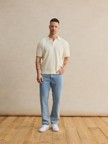 balta DAN FOX APPAREL Marškinėliai 'Mailo'