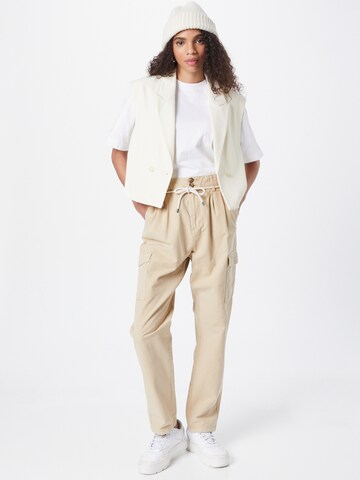 Regular Pantalon cargo ESPRIT en beige