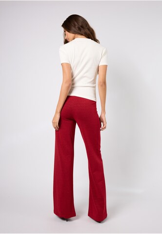 Wide leg Pantaloni 'Loui' di OH APRIL in rosso