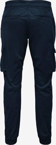 Only & Sons Tapered Cargobroek 'Cam Stage' in Blauw