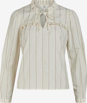 Camicia da donna 'GINA' di OBJECT in bianco: frontale