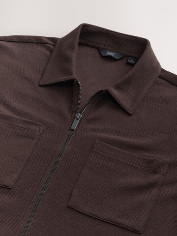 Next Regular Fit Hemd in Braun