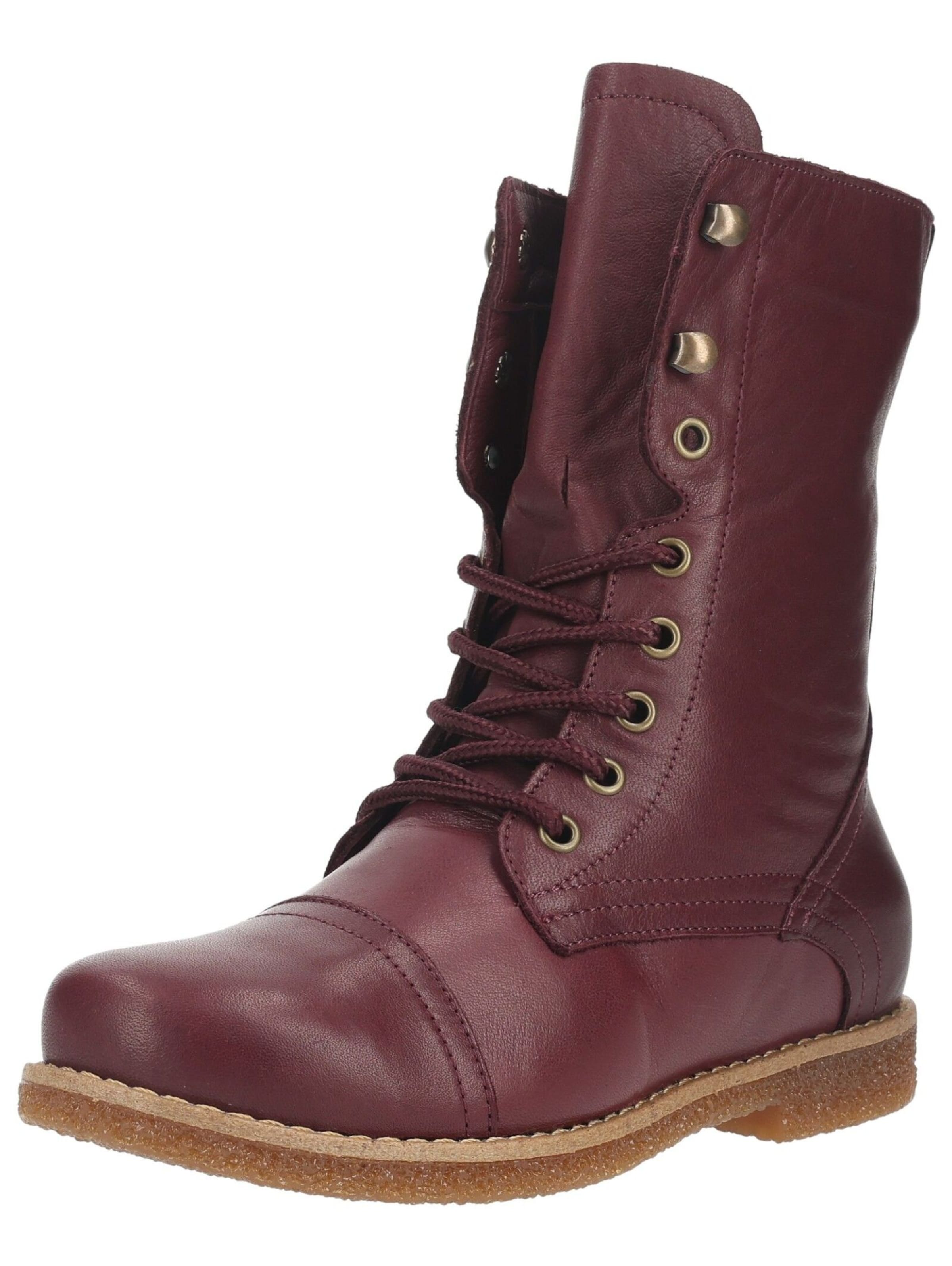 ANDREA CONTI Lace-Up Ankle Boots in Brown: front