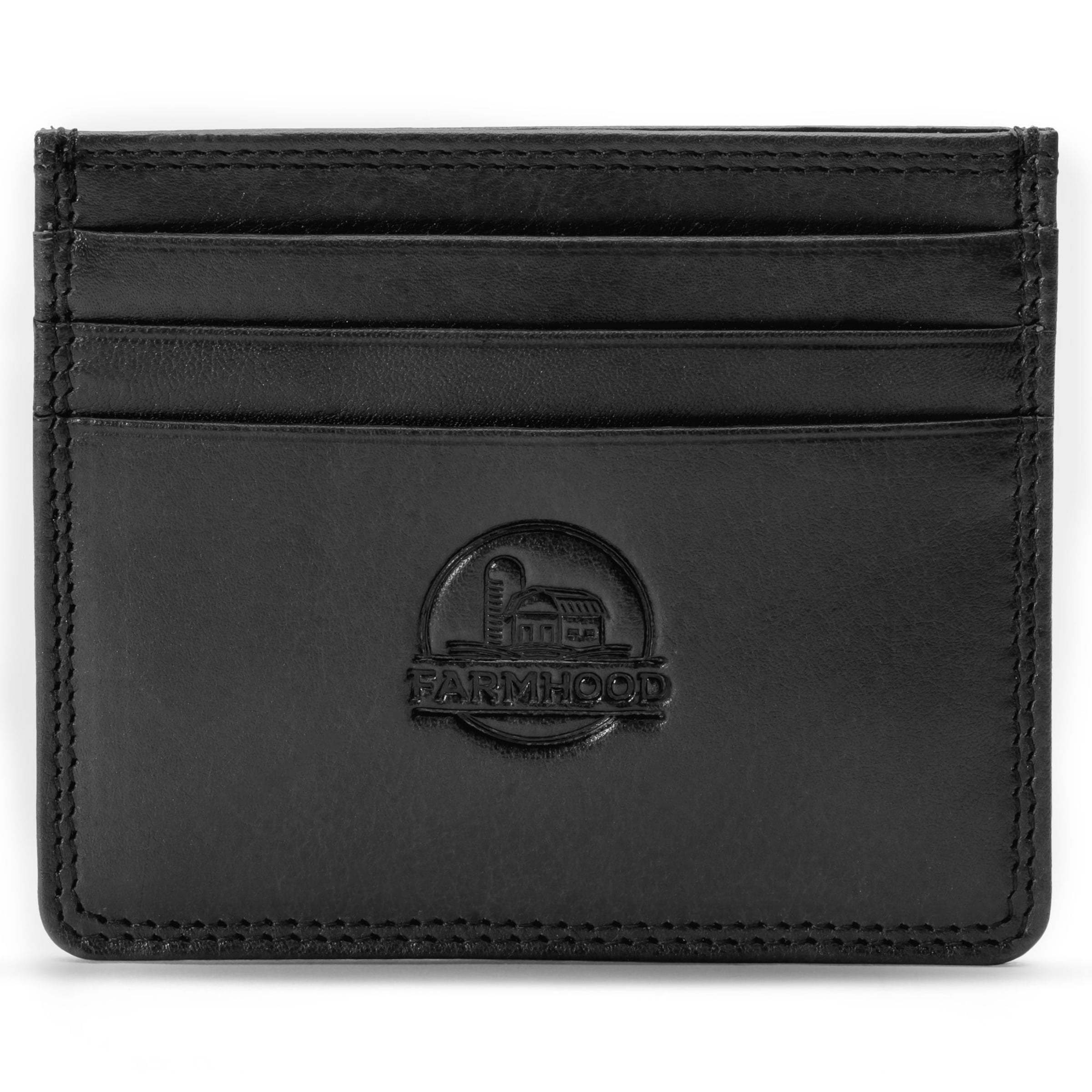 Farmhood Wallet in Grey: front