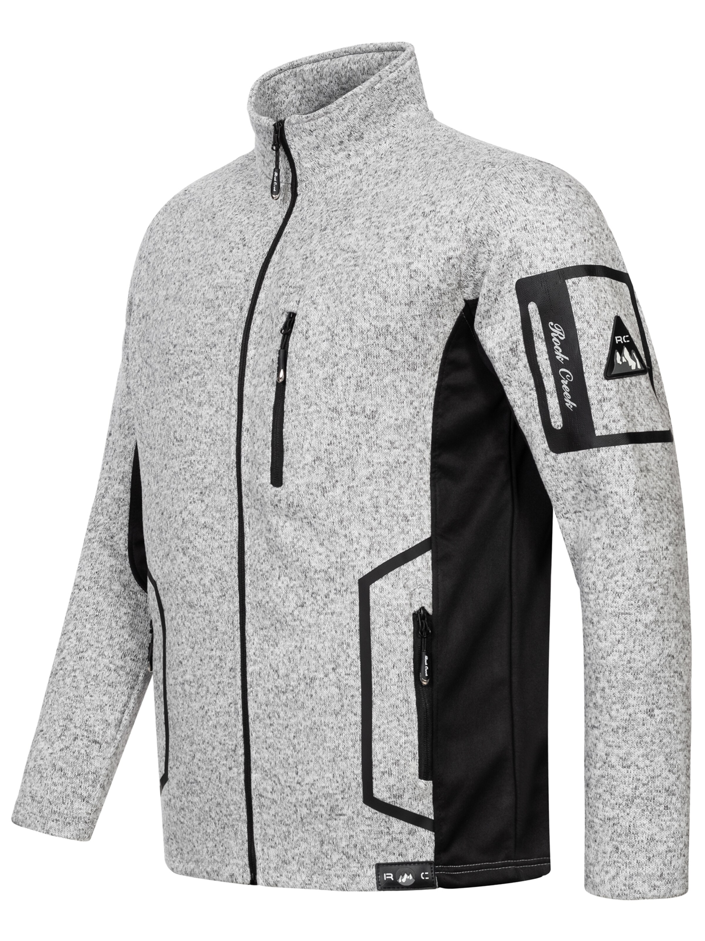 Rock Creek Fleecejacke in Grau