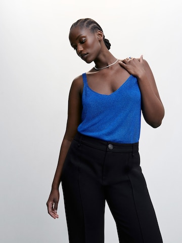MANGO Knitted Top 'KLING' in Blue