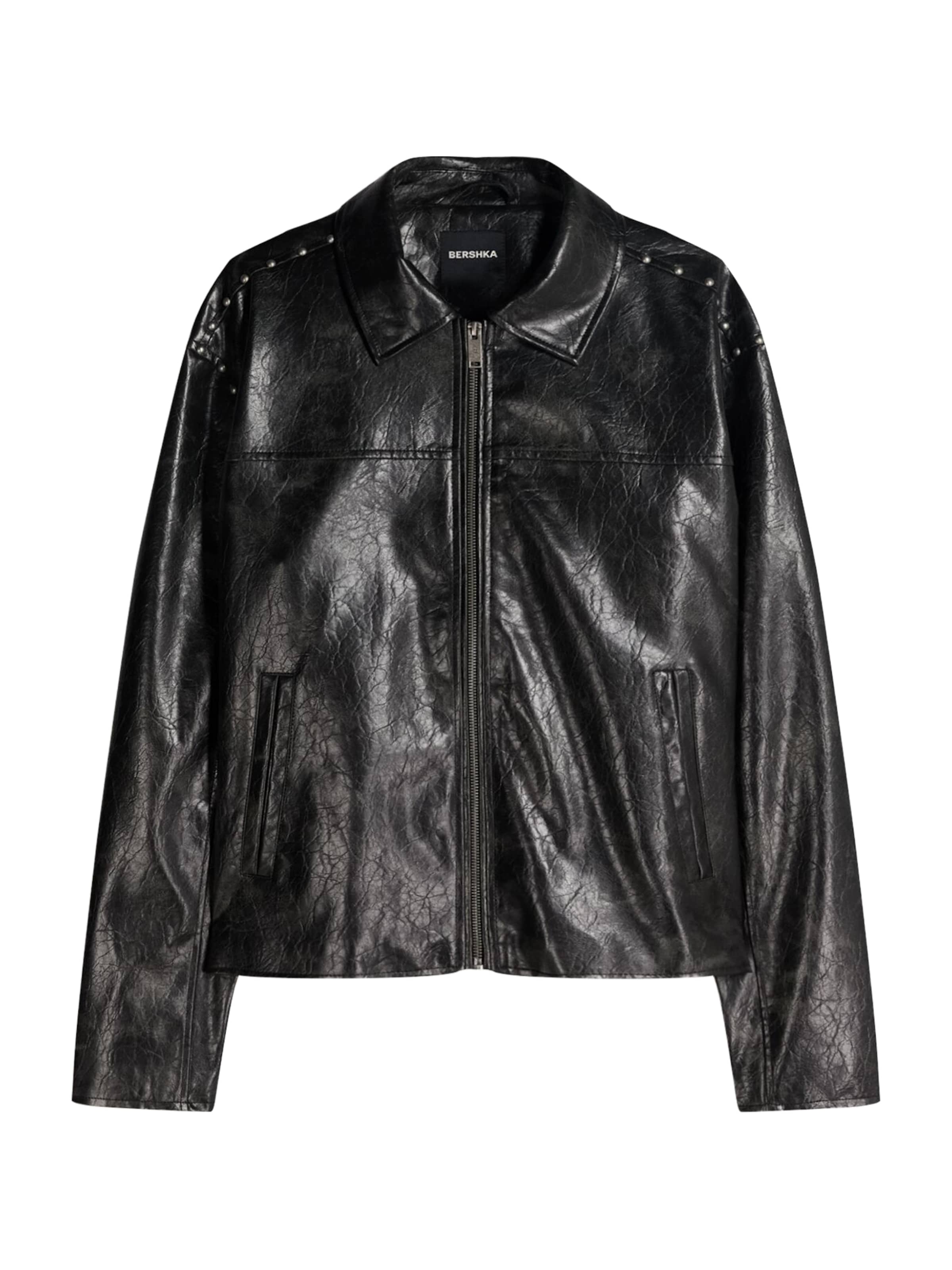 Bershka Övergångsjacka i svart: framsida